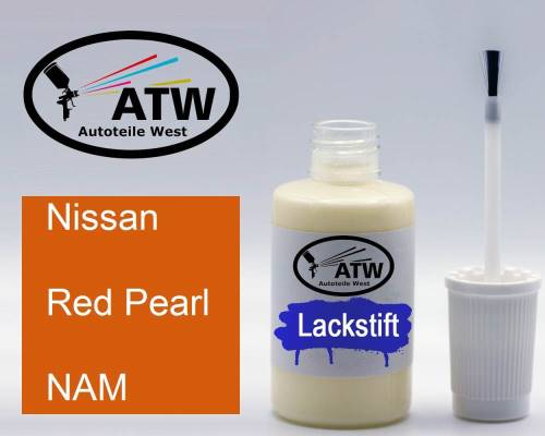 Nissan, Red Pearl, NAM: 20ml Lackstift, von ATW Autoteile West.